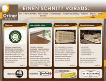 Tablet Screenshot of ortner-holz.at